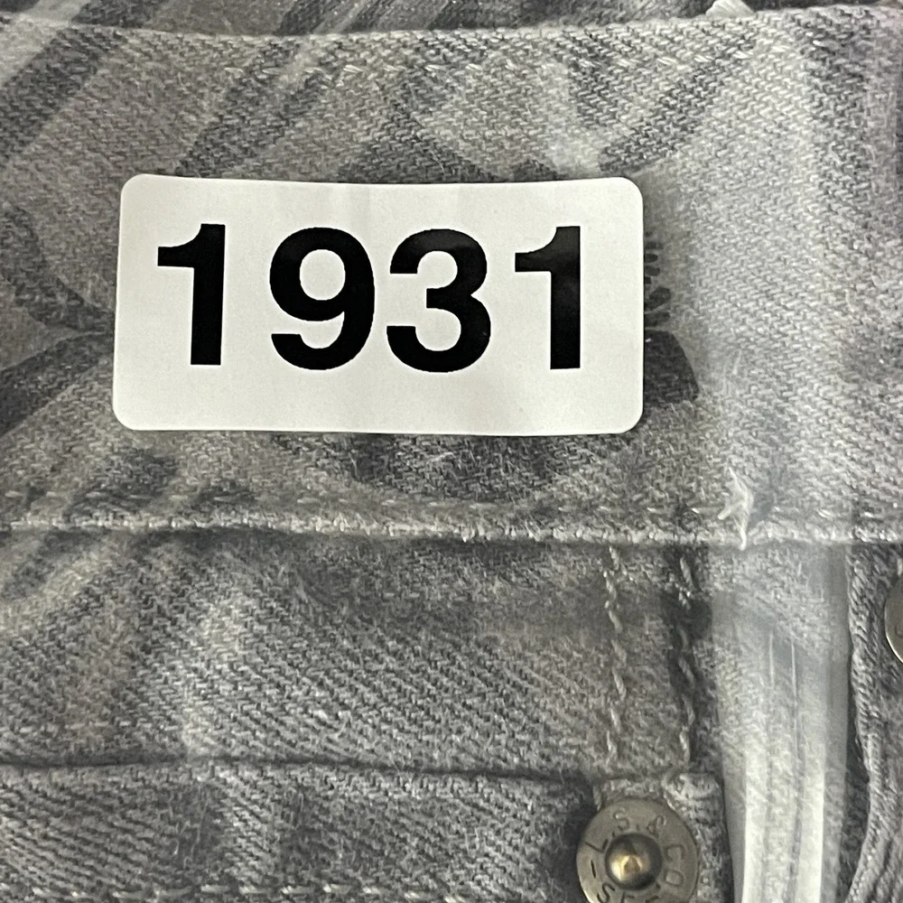 Levi's 514 Slim Straight Gray Jeans Men's 28x28 100% Cotton Denim EUC